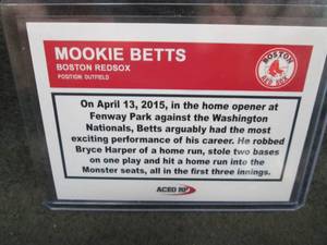 Custom Print  Mookie Betts Card...