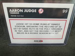 Custom Print  Aaron Judge Card...