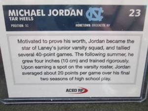 Custom Print  Michael Jordan Card...