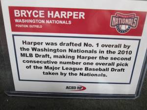 Custom Print  Bryce Harper Card...