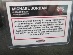 Custom Print  Michael Jordan Card...