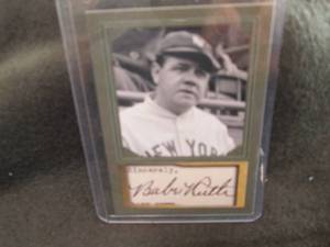 Custom Babe Ruth Card...