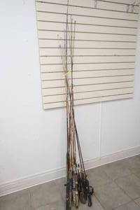lot 59 image: fishing rods and reels