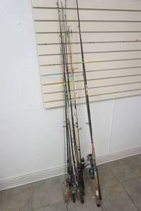lot 60 image: fishing rods and reels