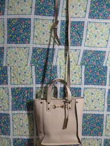 lot 15 image: Accessory Street Croco Embossed Leather Mini Tote Bag, Blush Pink