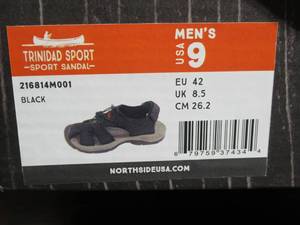 lot 49 image: Northside Mens Trinidad Slide Sandal, Black-Size 9
