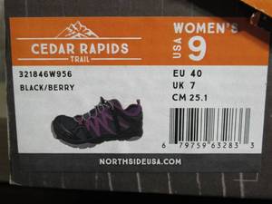 lot 52 image: Northside Womens Lightweight Hiking Shoes - Cedar Rapids, Size 9