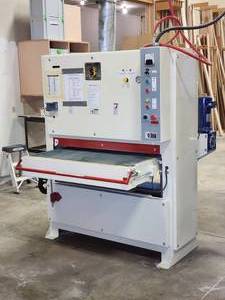 lot 7 image: WW Safety Speed Manufacturing 3 Phase Wide Belt Sander Model 4375 in Excellent Condition LK