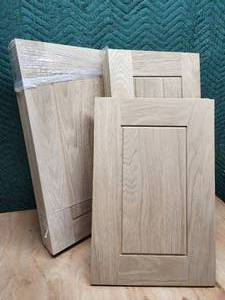 lot 120 image: (10) Assorted White Oak Cabinet Panels