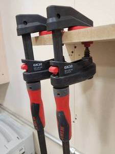 lot 122 image: (2) Bessey Woodworking Clamps