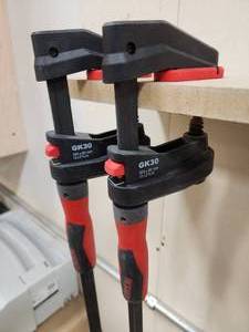 lot 124 image: (2) Bessey Woodworking Clamps