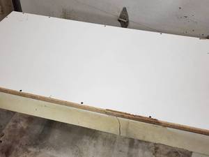 lot 36 image: Woodworking Wooden Rolling Cart