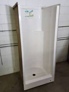 lot 170 image: 1 Pc White Shower Install