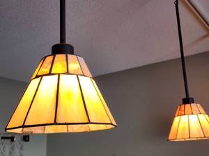 lot 307 image: (3) Track Lighting Hanging Pendants