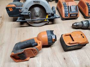 lot 203 image: Assorted Ridgid Cordless Tools
