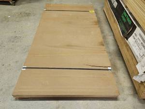 lot 151 image: (3) Sheets of White Oak Veneer MDF Board