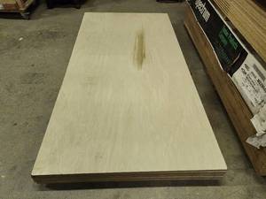lot 153 image: (7) Sheets of Poplar Veneer Particle Board