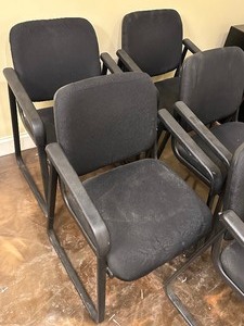 lot 235 image: Set of Five Stationery Office Chairs