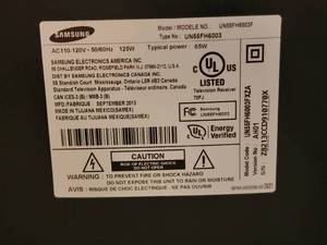 lot 248 image: Samsung 36 TV with Remote