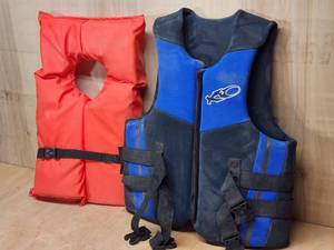 lot 362 image: (2) Small Adult Life Vests