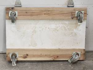 lot 267 image: Woodworking Wooden Rolling Platform Cart