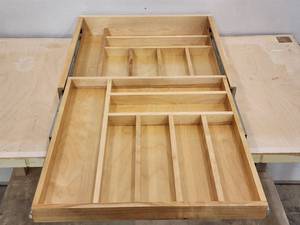 lot 290 image: Wooden Drawer Insert for Kitchen Drawer by Rev A Shelf