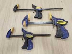 lot 296 image: (3) Woodworking Clamps