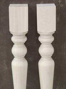 lot 388 image: (2) Wooden Staircase Spindle
