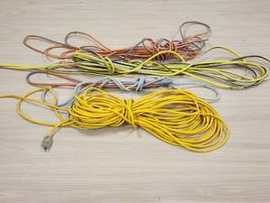 lot 395 image: (4) Heavy Duty Electrical Extension Cords