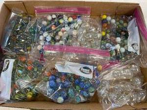 lot 23 image: 7 Bags of Vintage Marbles