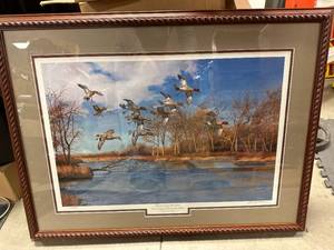 lot 38 image: Signed & Numbered Davis Maass Artwork 26x34 Inch