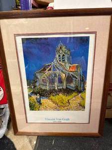 lot 61 image: Van Gogh Framed Art 24x30 Inch