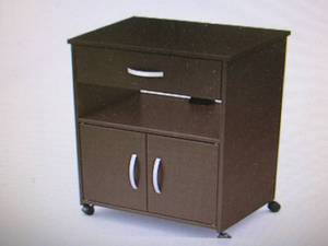 Axess Printer Cart on Wheels open b...