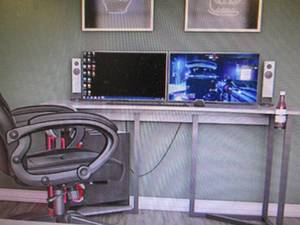 Ntense Quest Gaming Desk with CPU S...