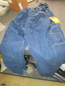 carhartt denim bib overall loose fi...