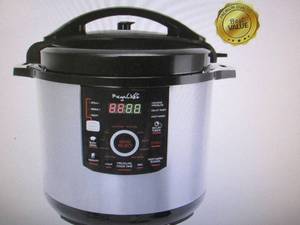 MegaChef 12-Qt. Steel Digital Press...