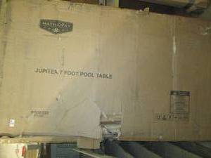 Pool table open box ...