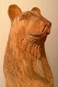 lot 76 image: Charming Carved Wooden Bear