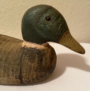 lot 80 image: Vintage Wooden Duck Decoy by Victor