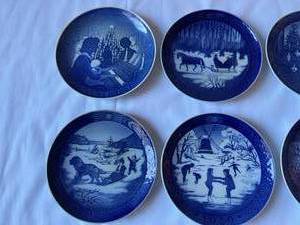 lot 173 image: Ten Royal Coppenhagen Collectors Plates