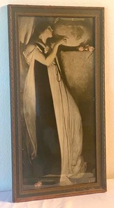 lot 157 image: Vintage 1897 Print by John White Alexander Print Entitled Isabella