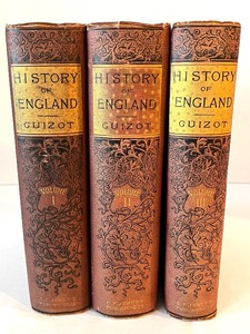 lot 31 image: Set of Three Antique Books History of England Guizot