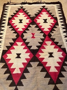 lot 17 image: Vintage Navajo Textile