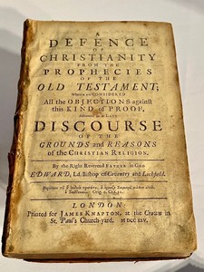 lot 49 image: Antique 1725 Book A Defence of Christianity from the Prophecies of the Old Testament