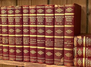 lot 54 image: 14 Volume Book set Washington Irvings Works