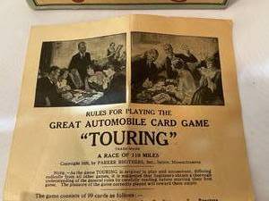 lot 200 image: Vintage Parker Brothers Touring Card Game