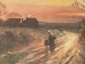 lot 230 image: Vintage Mother and Child Framed Print