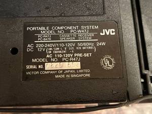 lot 235 image: JVC Portable Component System Model PC-W47