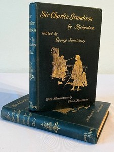 lot 65 image: Two Antique Books Sir Charles Grandison by Richardson