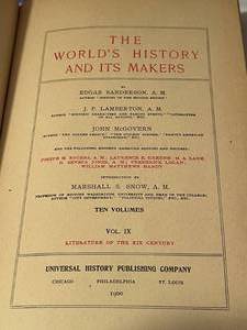 lot 244 image: The Worlds History and Its Makers Volumes 1 Through 9